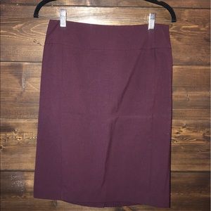 Apt 9 Burgundy Pencil Skirt Size 4